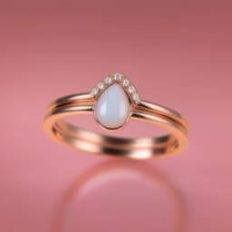 Muttermilchschmuck DIY SET - Tropfen Ring “Together” mit Vorsteckring - thumbnail 1